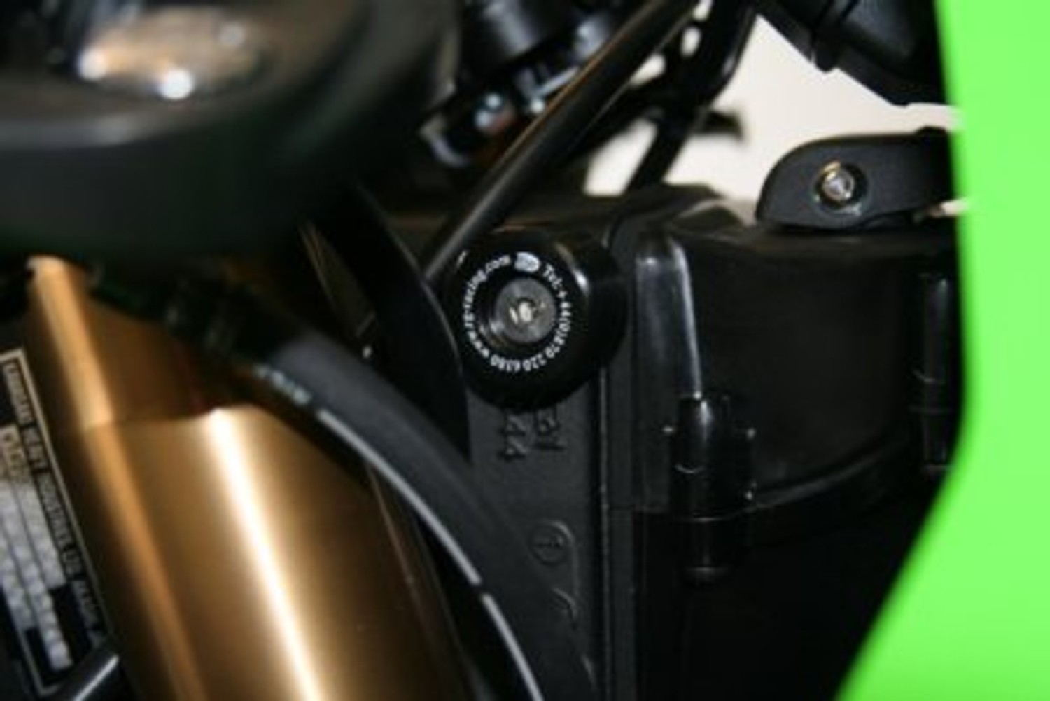 R&G Racing Lockstop Savers (cannot use manufacturer's steering lock with this product!) for Kawasaki ZX-10R '04-'10, ZX636 '03-'22 R&G Racing Lockstop Savers (cannot use manufacturer's steering lock with this product!) for Kawasaki ZX-10R '04-'10, ZX636 '03-'22